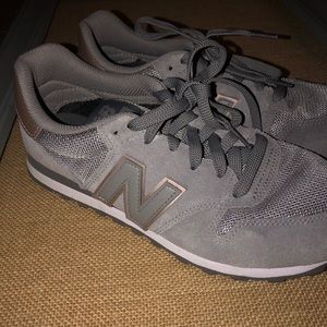 Gray/ Rose Gold New Balance 500 Sneakers